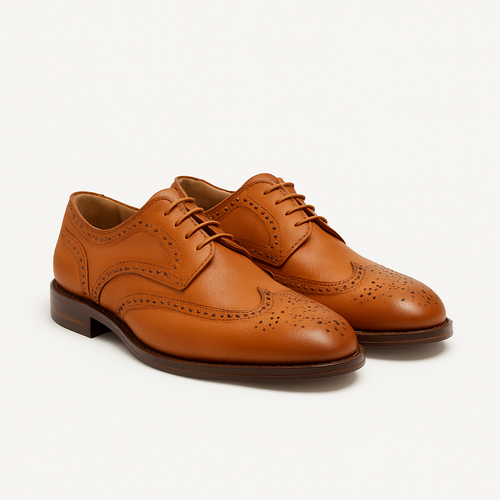 Amber Leather Brogue -  Clayvell Shoes