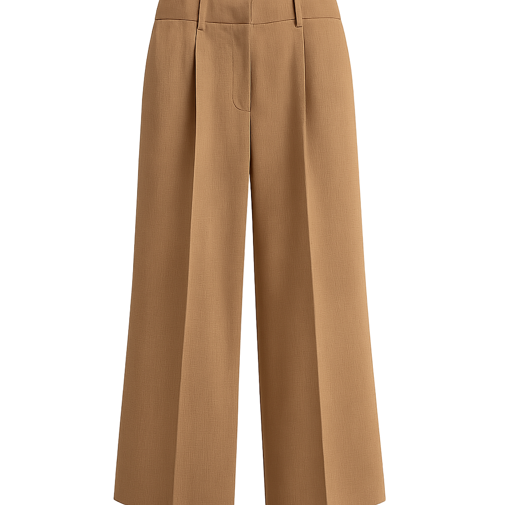 Camel Wool Trousers -  Clayvell Pants