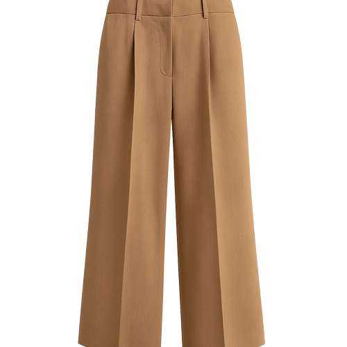 Camel Wool Trousers -  Clayvell Pants