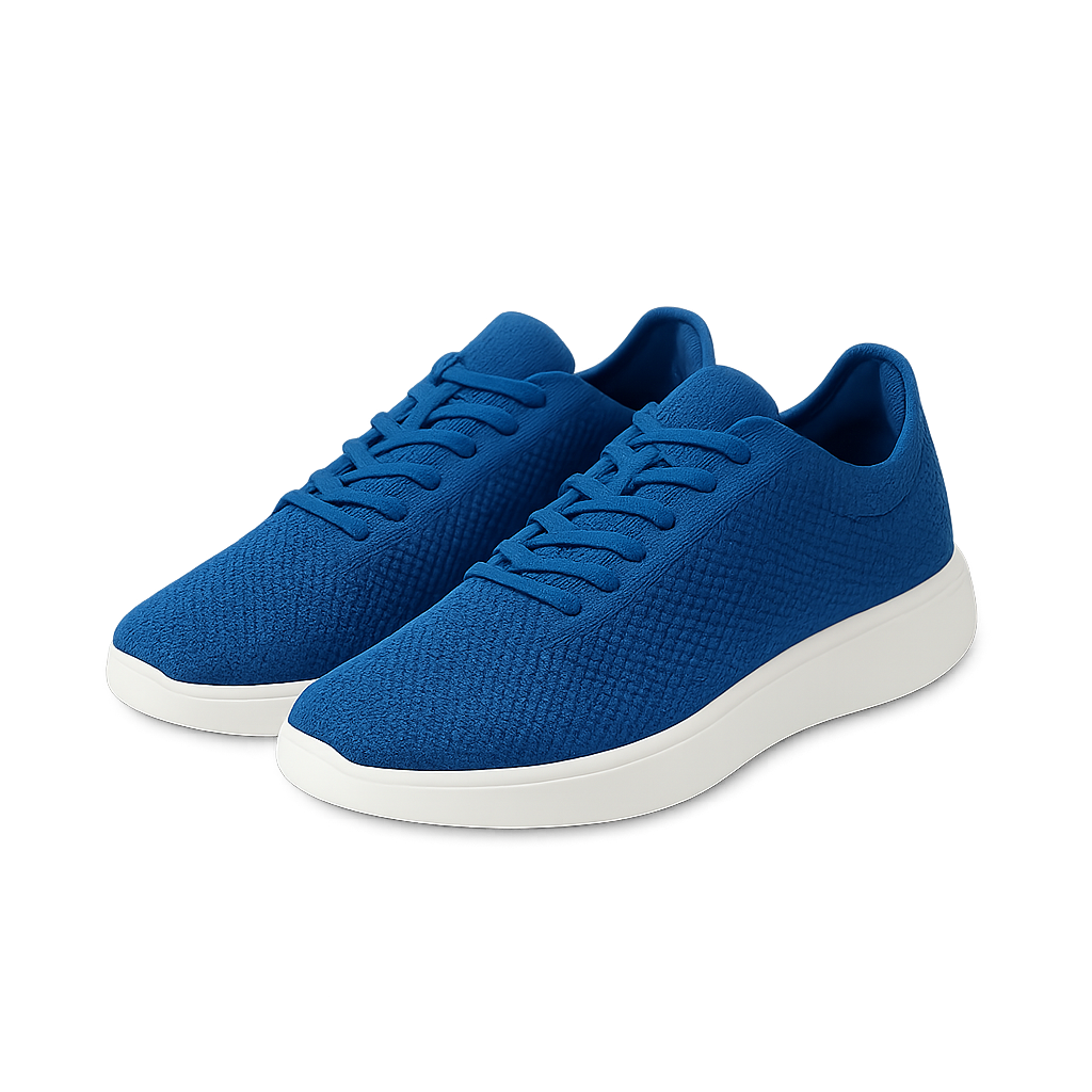 Cobalt Knit Sneakers -  Clayvell Shoes
