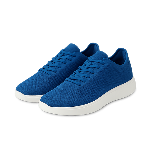 Cobalt Knit Sneakers -  Clayvell Shoes