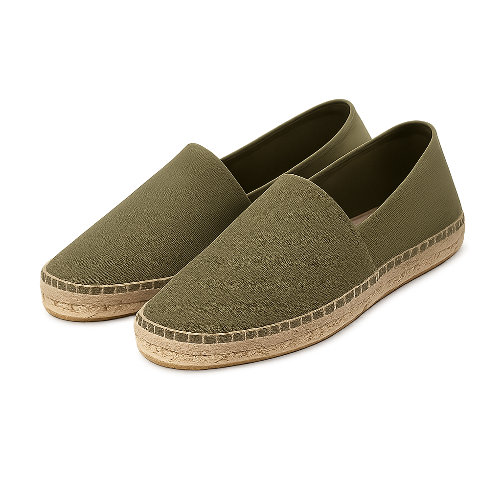 Olive Canvas Espadrilles -  Clayvell Shoes