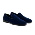Sapphire Velvet Loafers -  Clayvell Shoes