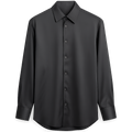 Silk Charcoal Shirt -  Clayvell Shirts