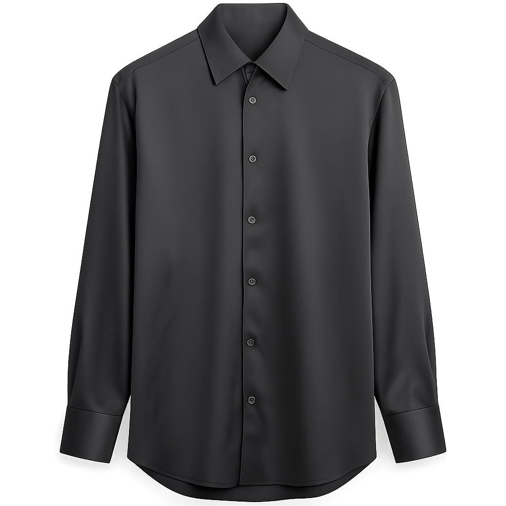 Silk Charcoal Shirt -  Clayvell Shirts